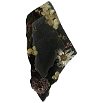 Подставка под благовония из эпоксидной смолы с цветами черная Epoxy Resin Flowers Incense Stand Black варинант исполнения - 1 | Loft Concept в Перми