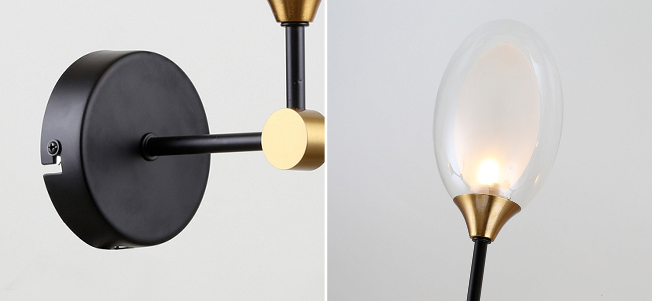 Бра с плафоном из двойного стекла BUBBLE CHANDELIER Бра с плафоном из двойного стекла BUBBLE CHANDELIER - Loft-Concept в Перми