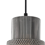 Подвесной светильник со стеклянным рифленым плафоном цилиндрической формы Eliara 13 варинант исполнения - 12 | Loft Concept в Перми