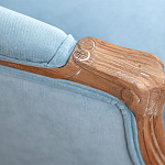 Кресло Ava Classical Armchair light blue velour варинант исполнения - 5 | Loft Concept в Перми