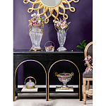 Ваза прозрачная с бронзовыми ручками в виде ангелов Eden Garden варинант исполнения - 6 | Loft Concept в Перми