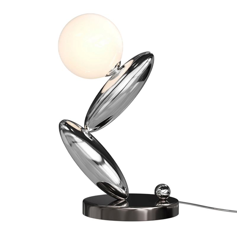 Настольный светильник Resonance 3000К 6Вт Серебряный Белый в Перми | Loft Concept 