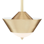 Подвесной светильник светодиодный конусообразный Сone Shaped Gold Pendant варинант исполнения - 2 | Loft Concept в Перми