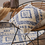 Чехол на подушку с узором в этно-стиле Blue Ikat варинант исполнения - 5 | Loft Concept в Перми