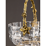 Конфетница с бронзовой ручкой и фарфоровой птичкой на крышке Eden Garden варинант исполнения - 6 | Loft Concept в Перми