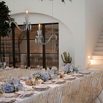 Подвесной светильник стеклянный в виде канделябра Curved Glass Chandelier варинант исполнения - 7 | Loft Concept в Перми