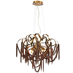 Люстра подвесная с переплетенными металлическими лентами и цепочками Atlantis Chain варинант исполнения - 2 | Loft Concept в Перми