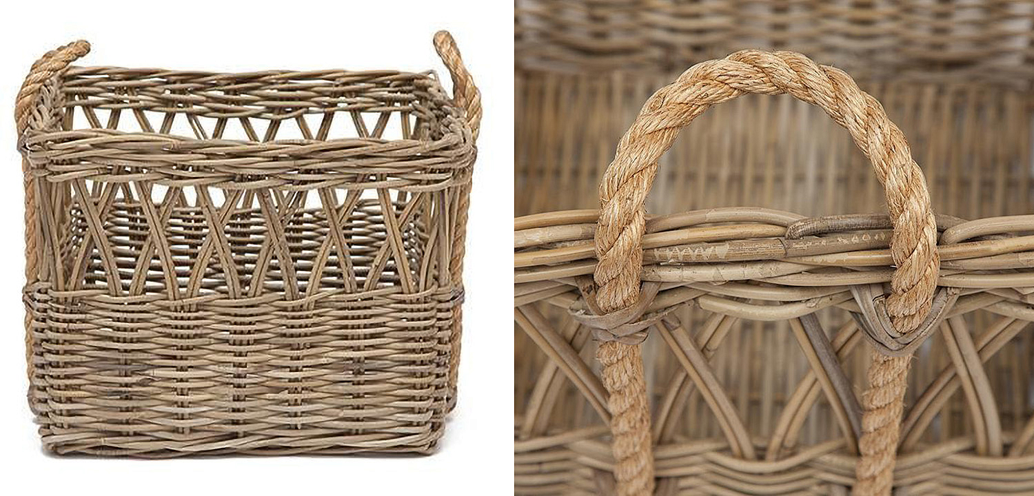 Корзина из ротанга Rattan Wicker Basket Корзина из ротанга Rattan Wicker Basket - Loft-Concept в Перми