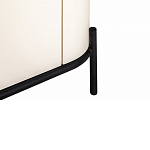 ТВ-тумба белая с чёрной столешницей с 2-мя дверками и ящиком San Marco варинант исполнения - 6 | Loft Concept в Перми