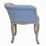 Кресло низкое в стиле прованс Louis French Armchair light blue flax варинант исполнения - 1 | Loft Concept в Перми