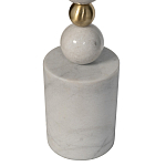 Торшер мраморный с белым абажуром Floor lamp Jewelry варинант исполнения - 2 | Loft Concept в Перми