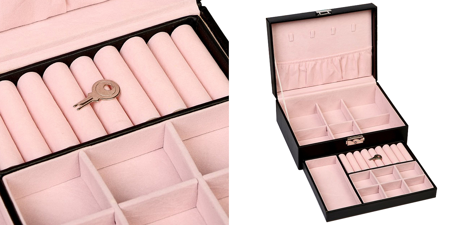 Шкатулка Brangwen Jewerly Organizer Box black Шкатулка Brangwen Jewerly Organizer Box black - Loft-Concept в Перми