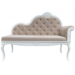 Рекомье со спинкой в стиле прованс Montmartre Provence Ottoman варинант исполнения - 1 | Loft Concept в Перми