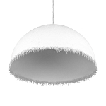Подвесной светильник в форме купола белого цвета с ажурной бахромой Tactile Line варинант исполнения - 6 | Loft Concept в Перми
