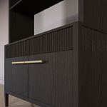 Стеллаж Primo с ящиками Темный орех варинант исполнения - 4 | Loft Concept в Перми