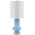 Настольная лампа из стекла с высоким абажуром Column варинант исполнения - 3 | Loft Concept в Перми