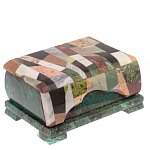 Шкатулка с мозаикой из натуральных камней Stone Casket варинант исполнения - 1 | Loft Concept в Перми