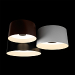 Потолочный светильник с 3-мя цилиндрическими абажурами черного белого и коричневого цвета Urban Dome варинант исполнения - 4 | Loft Concept в Перми