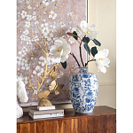 Ваза фарфоровая с узким горлышком и синими цветочными мотивами Independence варинант исполнения - 4 | Loft Concept в Перми