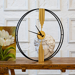 Часы настенные круглые из металла Mirror Tower Clock варинант исполнения - 3 | Loft Concept в Перми