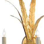 Бра с каркасом в виде пучка золотых перьев Bunch of Feathers варинант исполнения - 1 | Loft Concept в Перми