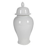 Ваза белая с крышкой однотонная Chinoiserie Ceramics варинант исполнения - 8 | Loft Concept в Перми