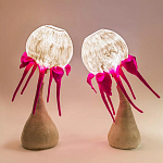 Торшер фуксия «Цветы из снов»  варинант исполнения - 3 | Loft Concept в Перми