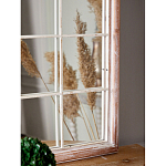 Зеркало-окно настенное в венецианском стиле с деревянной рамой бежевого цвета Venetian Smooth варинант исполнения - 6 | Loft Concept в Перми