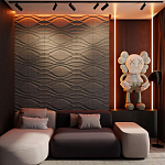 Гипсовая 3D панель с принтографией PM-04 варинант исполнения - 1 | Loft Concept в Перми