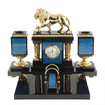 Настольный письменный набор из лазурита с декором в виде льва Golden Lion варинант исполнения - 1 | Loft Concept в Перми