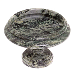 Фруктовница средняя из натурального камня Змеевик Шабровский Natural Stone Fruit Bowls варинант исполнения - 2 | Loft Concept в Перми