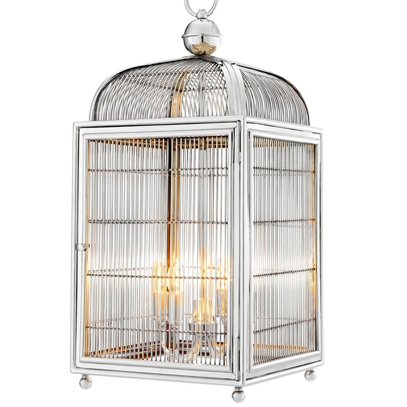 Люстра Lantern Falcon Nickel Никель в Перми | Loft Concept 