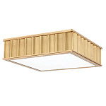 Потолочный светильник квадратный с гофрированным латунным абажуром Millennium варинант исполнения - 2 | Loft Concept в Перми