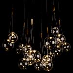 Подвесной светильник Crystal Cascade Gold варинант исполнения - 1 | Loft Concept в Перми