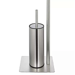 Держатель для туалетной бумаги с ершиком Chrome Bathroom Accessory варинант исполнения - 4 | Loft Concept в Перми