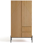 Шкаф с геометрическим рисунком на дверцах Anders Light Wood варинант исполнения - 1 | Loft Concept в Перми