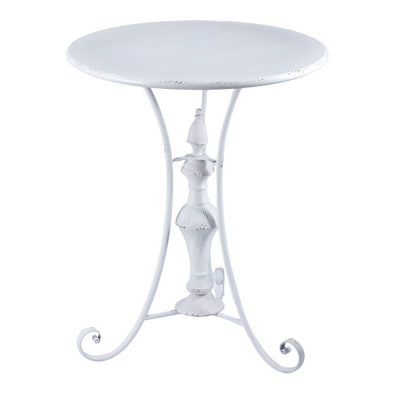 Столик белый кованный в прованском стиле Vaucluse Белый в Перми | Loft Concept 