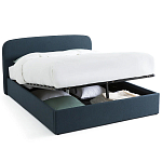 Двуспальная кровать с подъемным механизмом Mathise Bed Deep Blue варинант исполнения - 2 | Loft Concept в Перми