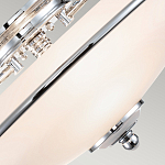 Потолочный светильник со стеклянным плафоном на изогнутых кронштейнах Quoizel  варинант исполнения - 9 | Loft Concept в Перми