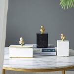 Мраморная шкатулка с бюстом из металла KELLY WEARSTLER варинант исполнения - 9 | Loft Concept в Перми