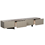 Тумба под телевизор серая с мраморной столешницей Uniqueness Marble варинант исполнения - 2 | Loft Concept в Перми