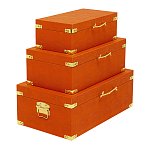 Комплект оранжевых чемоданов Golden Twigs варинант исполнения - 2 | Loft Concept в Перми