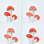 Плитка с узором Мухомор варинант исполнения - 1 | Loft Concept в Перми