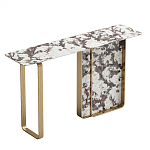 Консоль с прямоугольной мраморной столешницей Vivian Console варинант исполнения - 1 | Loft Concept в Перми