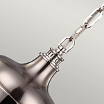 Подвесной светильник со стальным плафоном и белым матовым стеклянным шаром Feiss варинант исполнения - 4 | Loft Concept в Перми