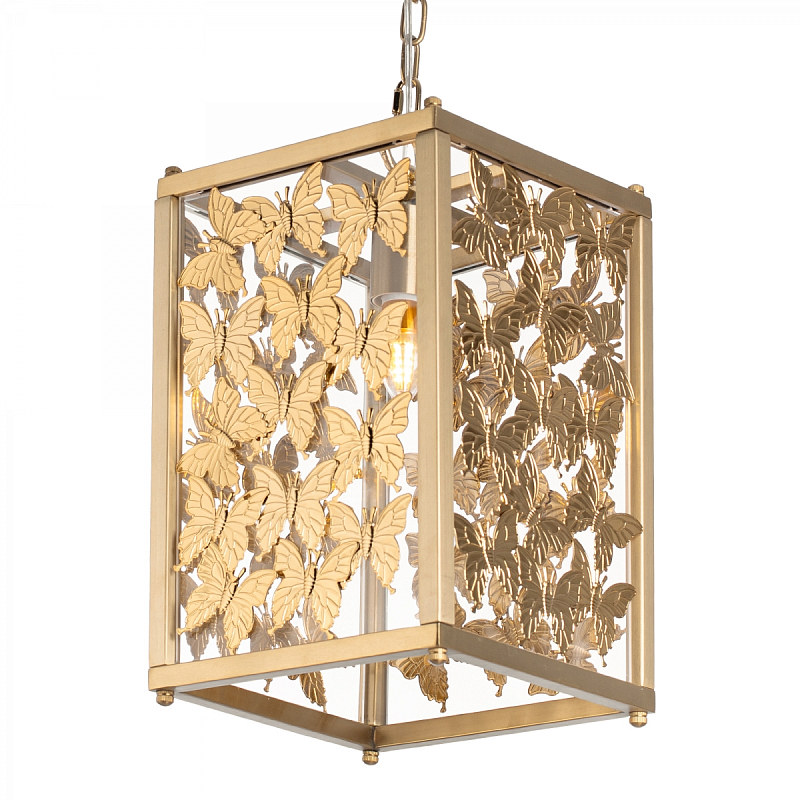 Tommy Mitchell Butterfly Pendant Light Латунь Прозрачное Стекло в Перми | Loft Concept 