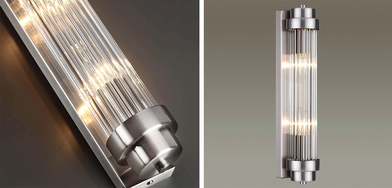 Бра Dirck Glass TUBE Sconce Nickel Бра Dirck Glass TUBE Sconce Nickel - Loft-Concept в Перми