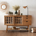 Зеркало из ротанга в форме цветка WICKER MIRROR 65  варинант исполнения - 3 | Loft Concept в Перми