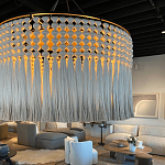 Люстра серая плетеная с кисточками Boho Tassel Chandelier варинант исполнения - 2 | Loft Concept в Перми