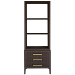 Этажерка Primo с ящиками шпон Темный орех варинант исполнения - 1 | Loft Concept в Перми